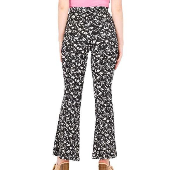 Topshop Floral Print Flared Pants - Picture 3 of 7